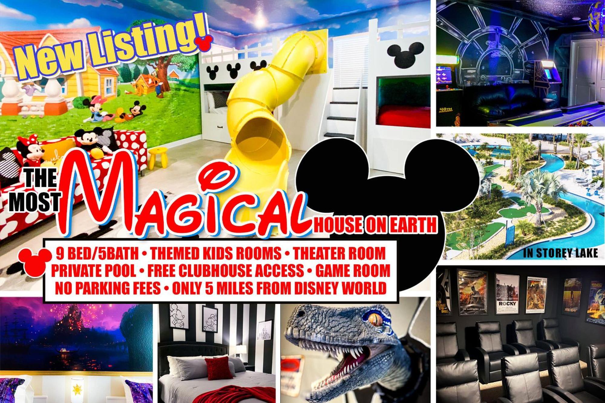 Magical Family Vacation Home Near Disney World At Storey Lake, Star Wars Gameroom, Pool, Theater, Mickey Slide, Sleeps Up To 28 คิสซิมมี ภายนอก รูปภาพ